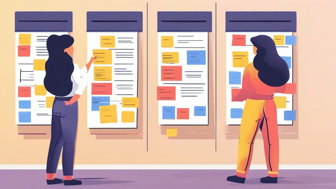 Kanban order board for restaurant operations